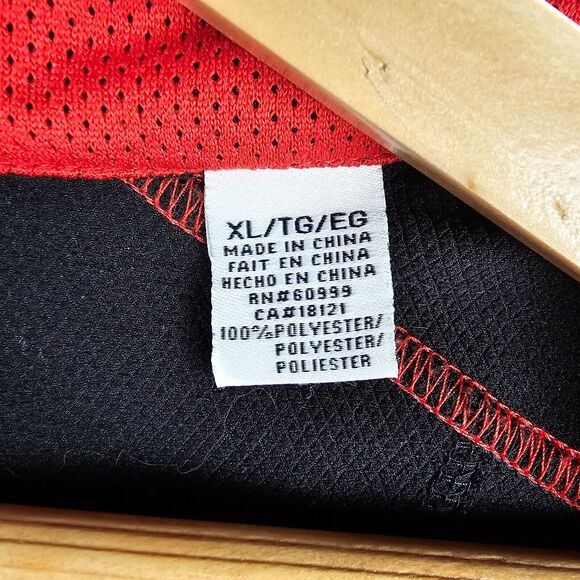 Slazenger Mens XL Black Red Activewear Golf Jacket Full Zip Windbreaker - Picture 5 of 11